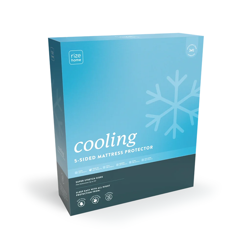 Rize Five Sided Cooling Mattress Protector Rize Five Sided Cooling Mattress Protector