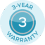 3 Year Warranty