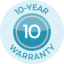 10 Year Warranty