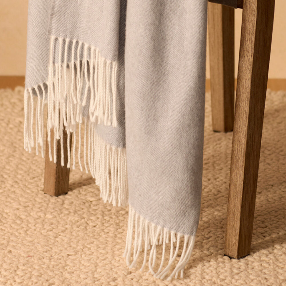 Cozy Earth Bamboo Herringbone Tassel Throw Cozy Earth Bamboo Herringbone Tassel Throw