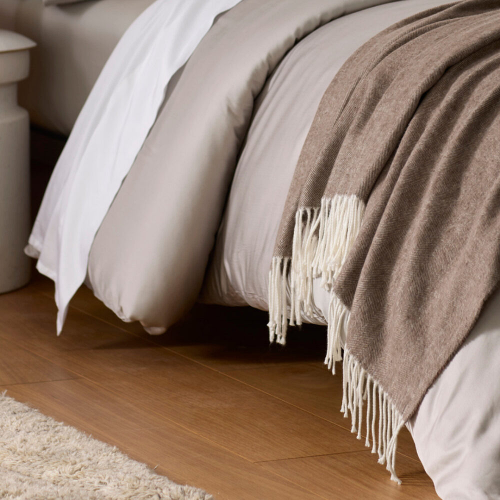 Cozy Earth Bamboo Herringbone Tassel Throw Cozy Earth Bamboo Herringbone Tassel Throw