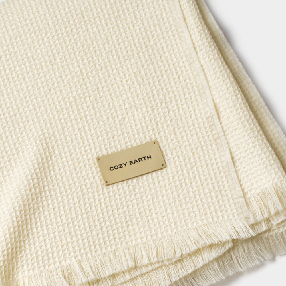Cozy Earth Alpaca Waffle Throw