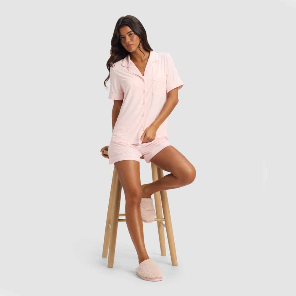 Cozy Earth Women's Bamboo Stretch-Knit Classic Short Sleeve Pajama Top Cozy Earth Women's Bamboo Stretch-Knit Classic Short Sleeve Pajama Top