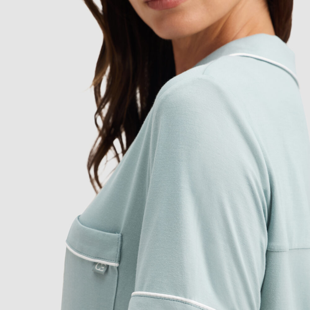 Cozy Earth Women's Bamboo Stretch-Knit Classic Short Sleeve Pajama Top Cozy Earth Women's Bamboo Stretch-Knit Classic Short Sleeve Pajama Top