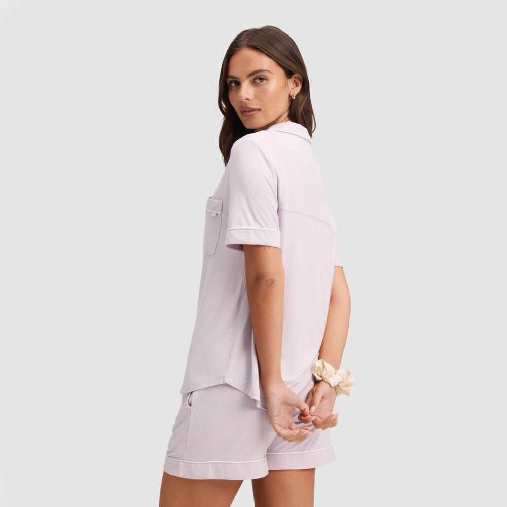 Cozy Earth Women's Bamboo Stretch-Knit Classic Short Sleeve Pajama Top Cozy Earth Women's Bamboo Stretch-Knit Classic Short Sleeve Pajama Top