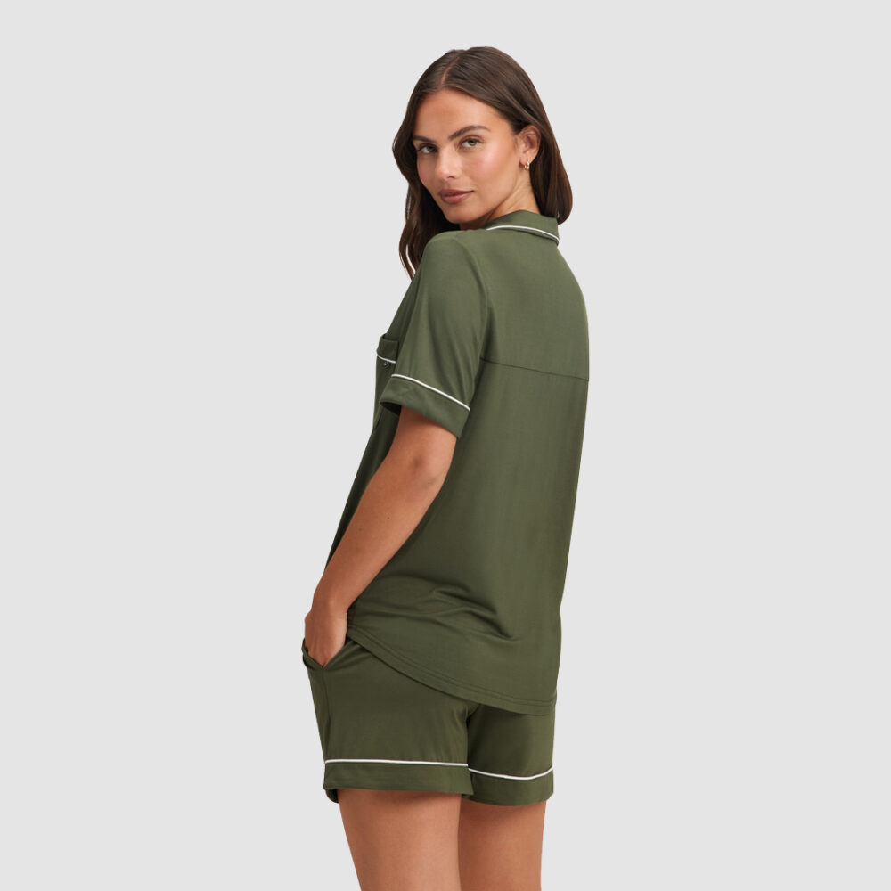 Cozy Earth Women's Bamboo Stretch-Knit Classic Short Sleeve Pajama Top Cozy Earth Women's Bamboo Stretch-Knit Classic Short Sleeve Pajama Top
