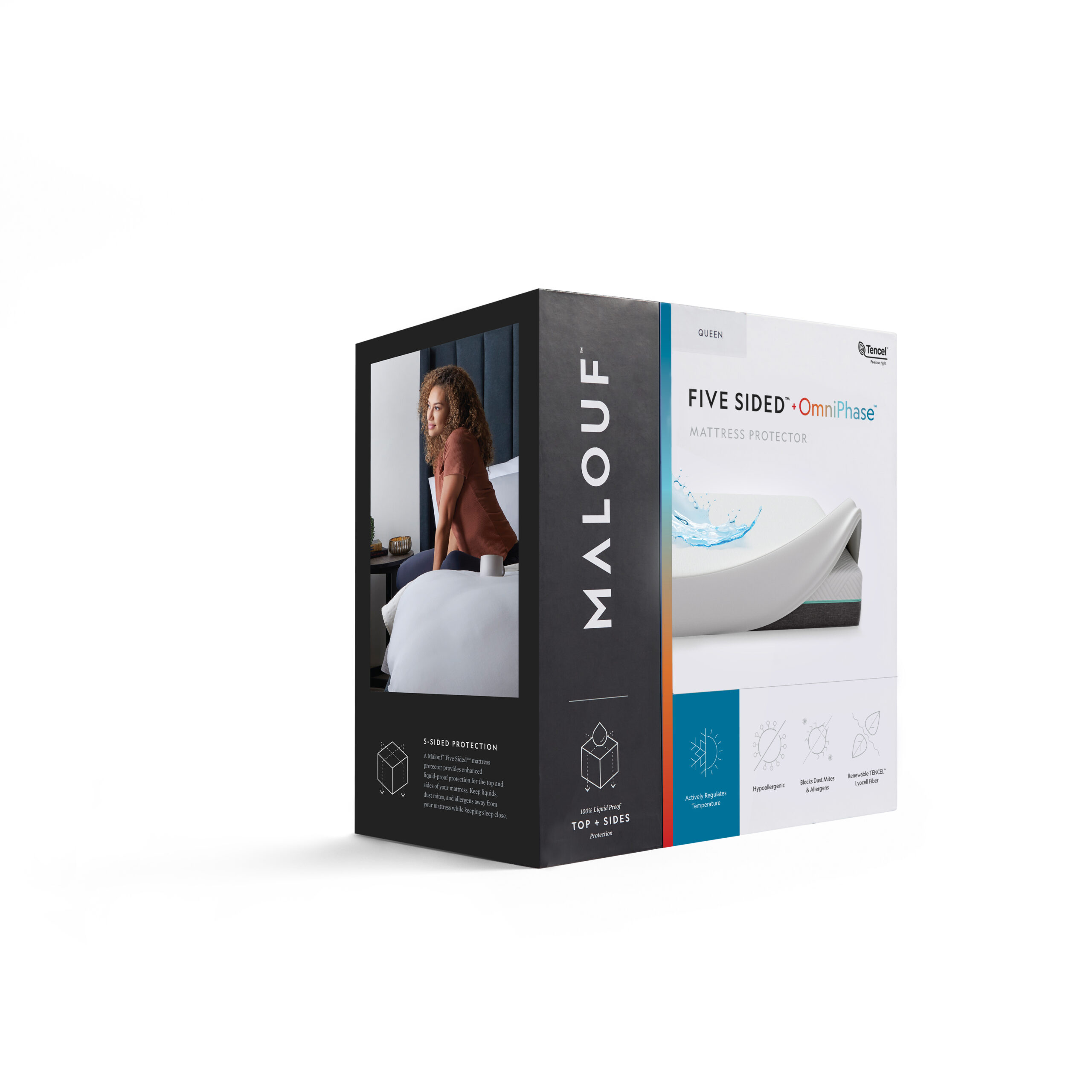 Malouf Five Sided Mattress Protector Malouf Five Sided Mattress Protector