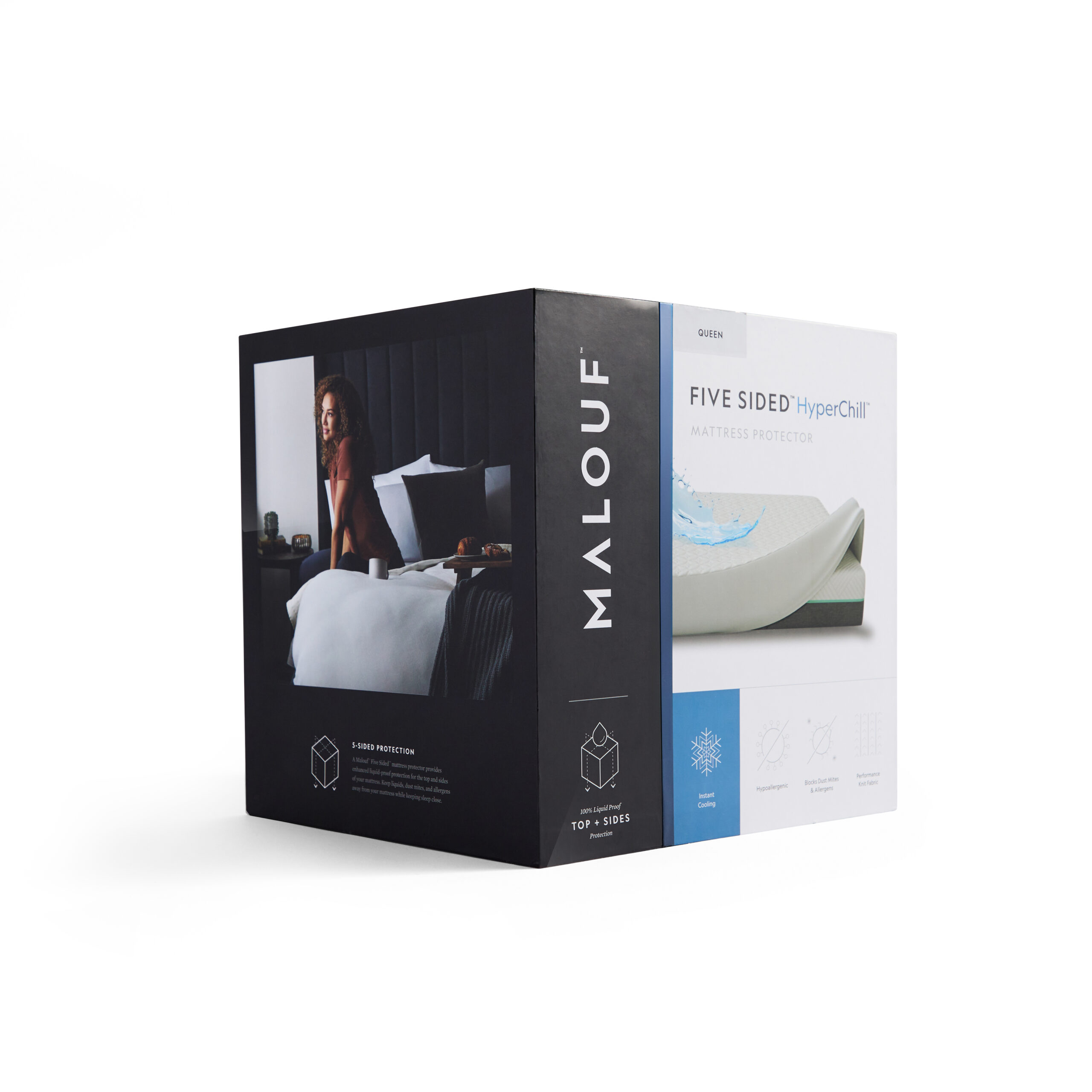 Malouf Five Sided Mattress Protector Malouf Five Sided Mattress Protector