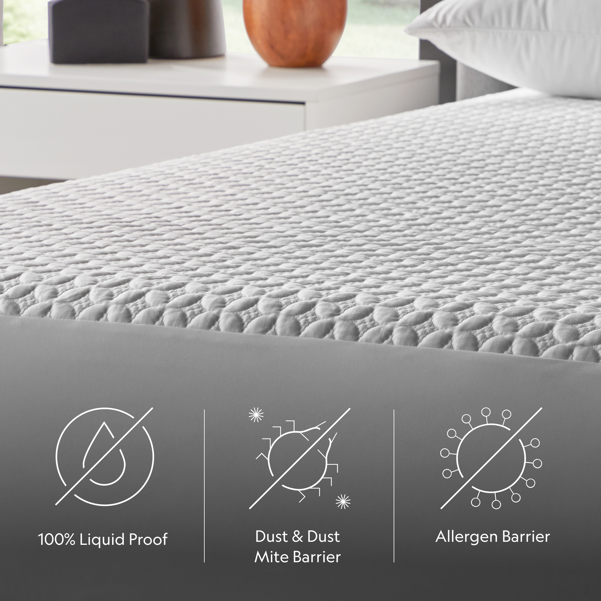 Malouf Five Sided Mattress Protector Malouf Five Sided Mattress Protector