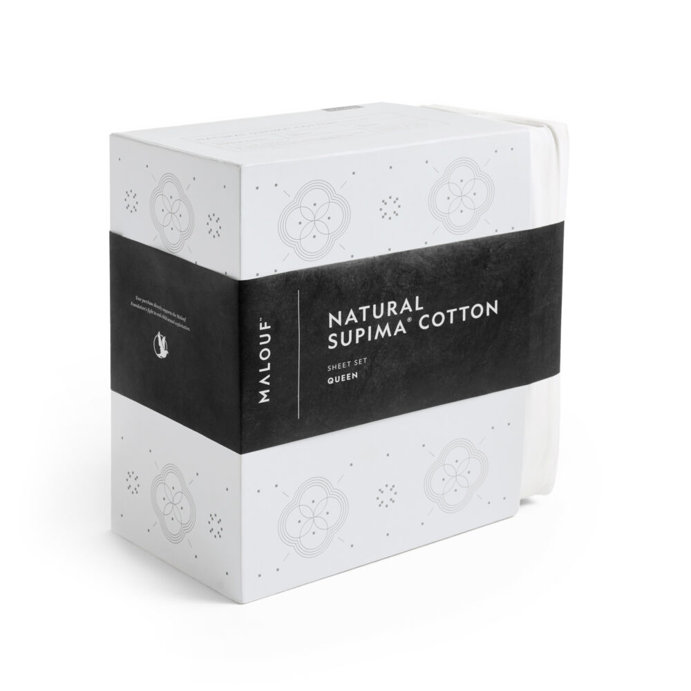 Malouf Natural Supima Cotton Sheet Set