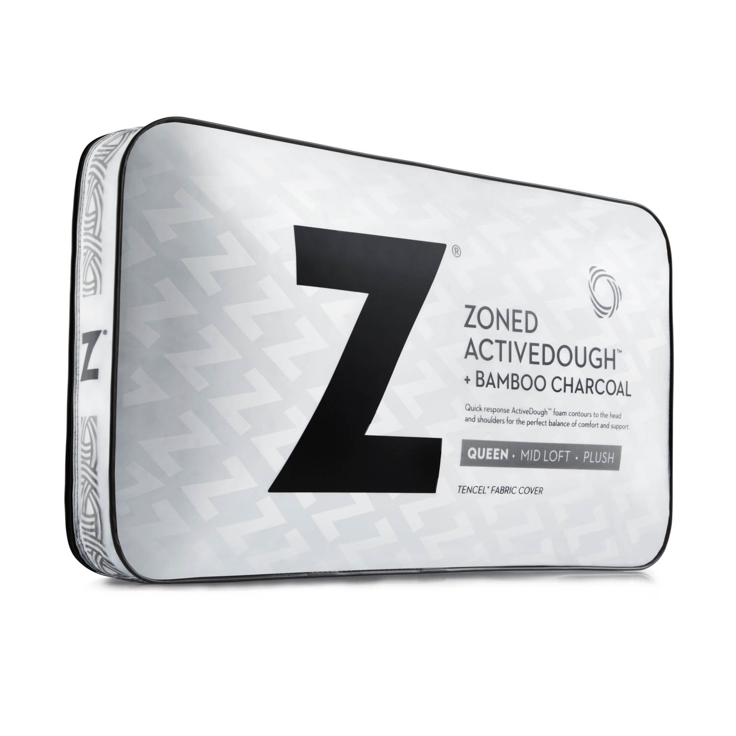 Malouf Zoned ActiveDough Bamboo Charcoal Pillow Malouf Zoned ActiveDough Bamboo Charcoal Pillow