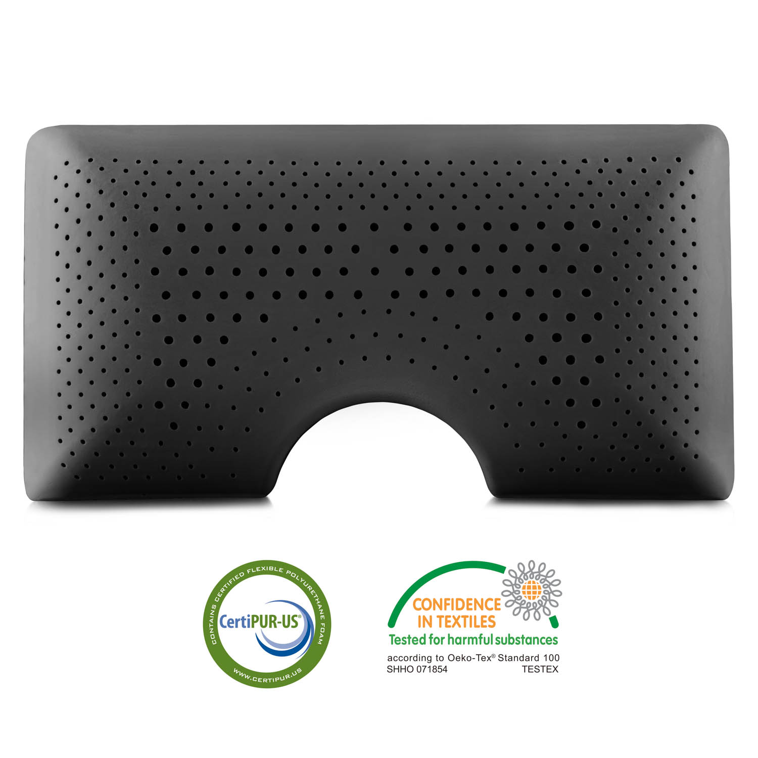 Malouf Zoned Dough Bamboo Charcoal Pillow Malouf Zoned Dough Bamboo Charcoal Pillow