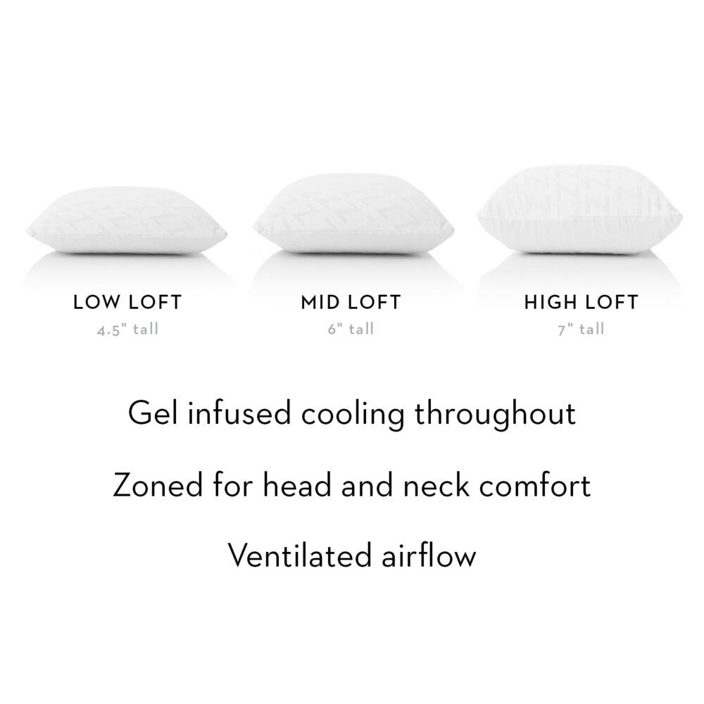 Malouf Zoned Gel Dough Pillow Malouf Zoned Gel Dough Pillow