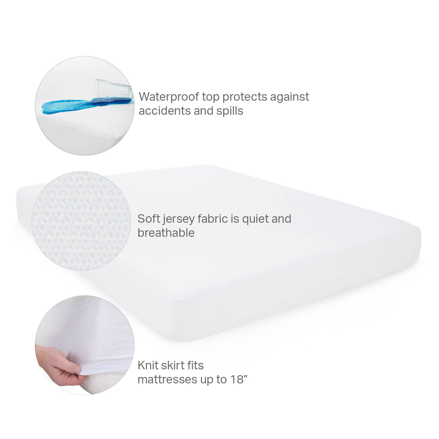 Malouf Weekender Jersey Mattress Protector Malouf Weekender Jersey Mattress Protector